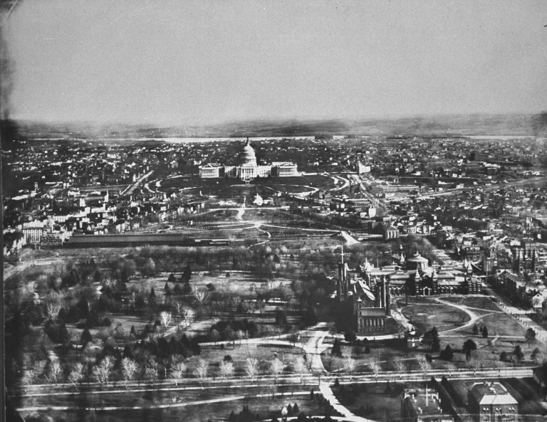 Washington, D.C. skyline in 1901. (Photo by Charles Phillips/The LIFE Picture Collection © Meredith Corporation)