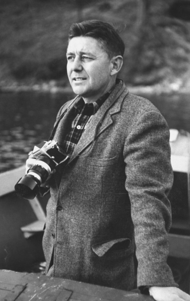 George Silk with his camera. (Photo by George Silk/The LIFE Picture Collection © Meredith Corporation)