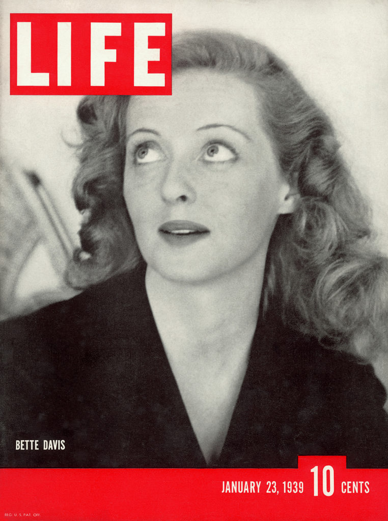LIFE magazine cover published January 23, 1939 with movie star Bette Davis. (Photo by Alfred Eisenstaedt/The LIFE Picture Collection © Meredith Corporation)