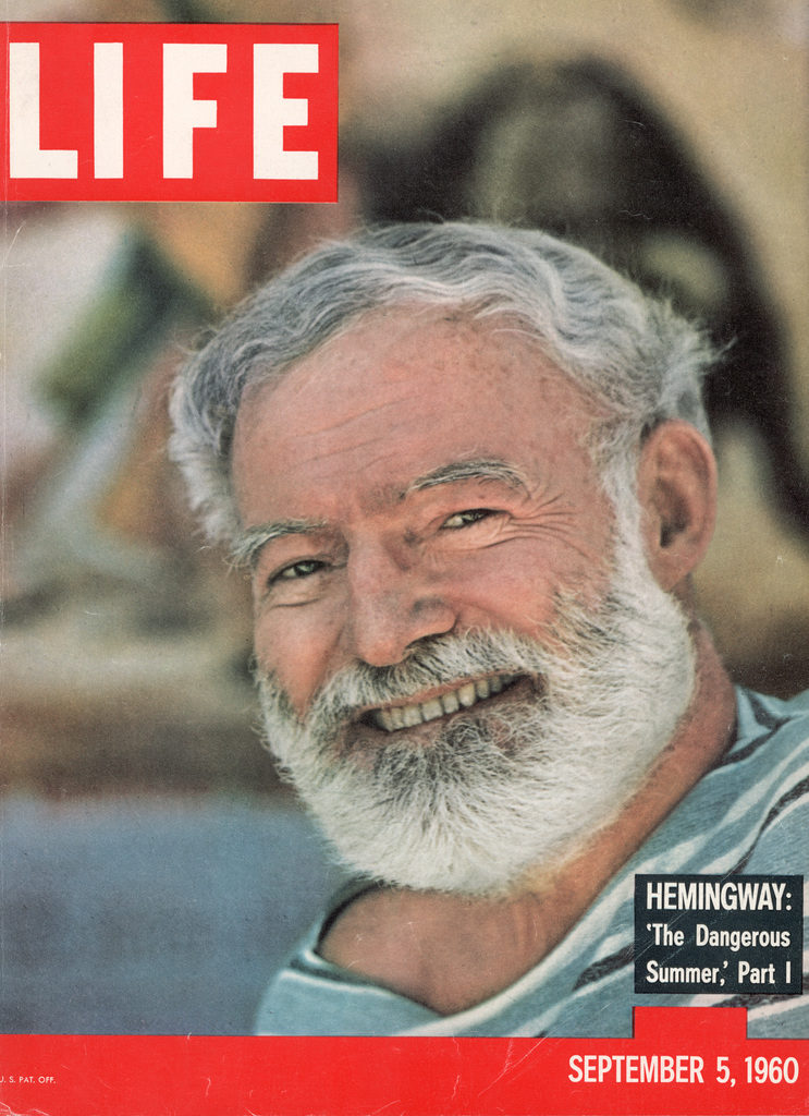 LIFE magazine cover published September 5, 1960, featuring author Ernest Hemingway. (Photo by Loomis Dean/The LIFE Picture Collection © Meredith Corporation)