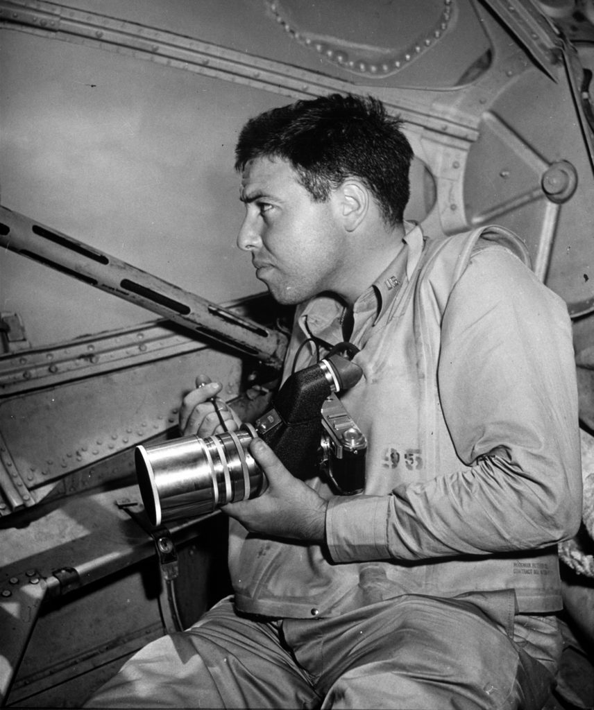Photographer and war correspondent Ralph Morse in Army uniform, on assignment. (Photo by Ralph Morse/The LIFE Picture Collection © Meredith Corporation)