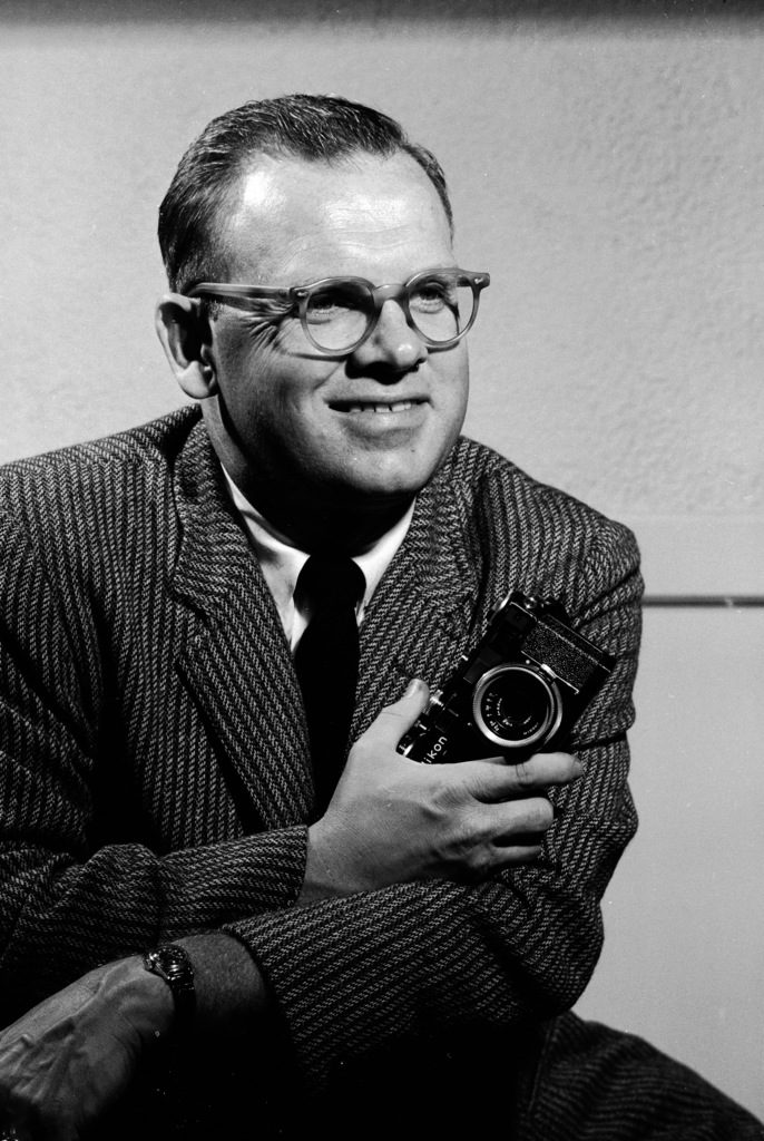 Arthur Rickerby with his camera. (Photo by Arthur Rickerby/The LIFE Images Collection)