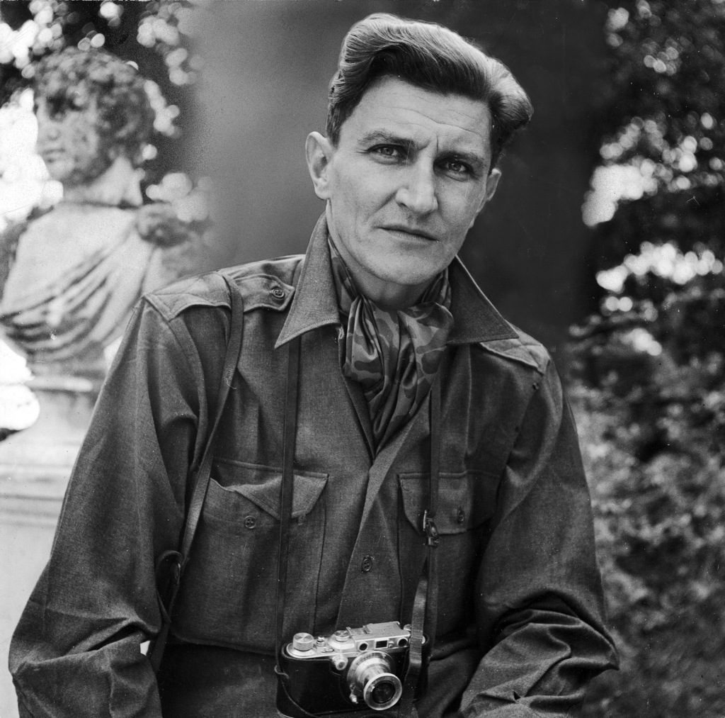 George Rodger with his camera (Photo by George Rodger/The LIFE Images Collection)