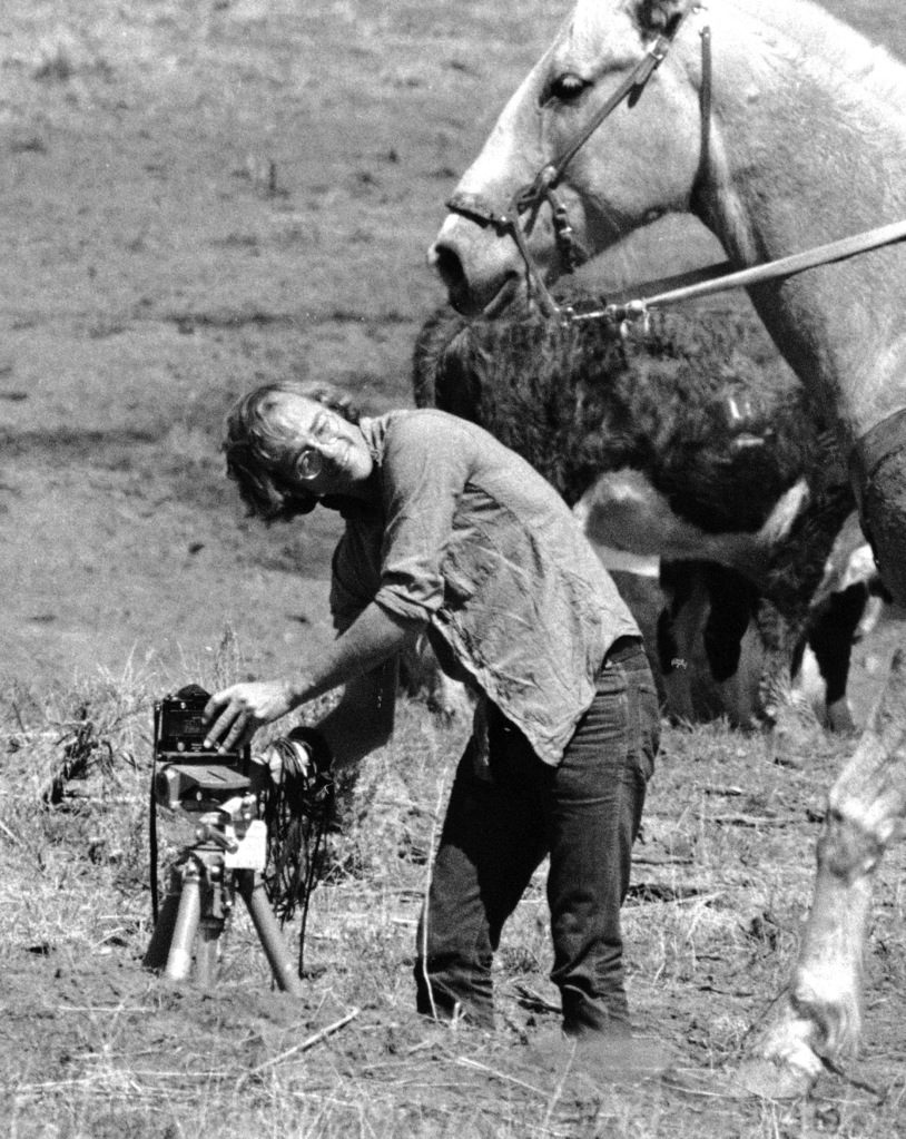 Photographer Vernon Merritt at work on an Apache Indian reservation. (Photo by Vernon Merritt/The LIFE Picture Collection © Meredith Corporation)