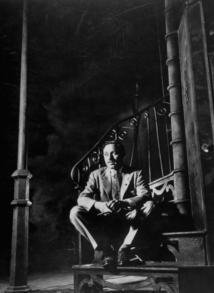 Tennessee Williams on the set of Streetcar Named Desire