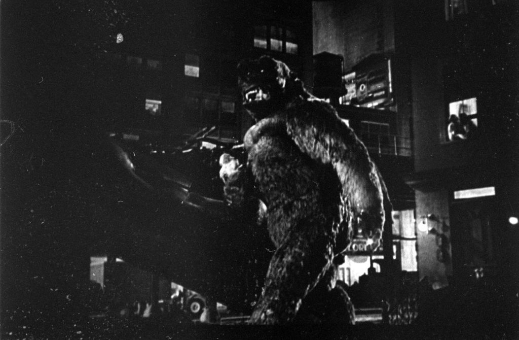 Scene from the 1933 film King Kong.