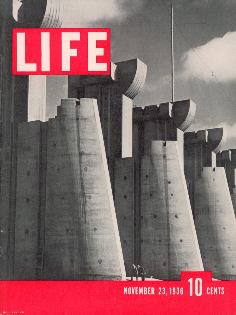 The first LIFE magazine cover, published November 23, 1936. Featuring Ft. Peck Dam in Montana. (Photo by Margaret Bourke-White/The LIFE Picture Collection © Meredith Corporation)