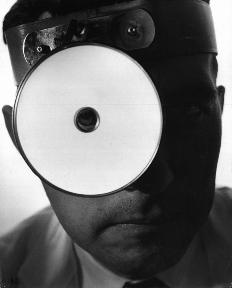 Doctor's head mirror, 1955.