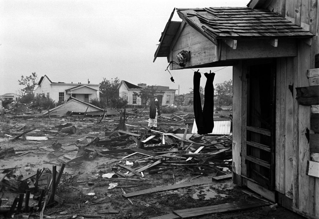 Destroyed homes, Waco, Texas, May 1965.