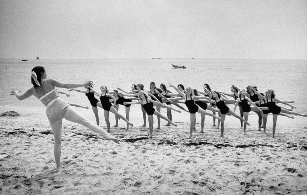 Girls of the Children's School of Modern Dancing, rehearsing on the beach. (Photo by Lisa Larsen/The LIFE Picture Collection © Meredith Corporation)