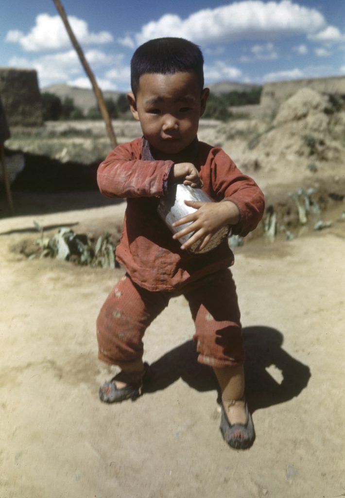 Young boy in the Tungkwan area of China, 1941.