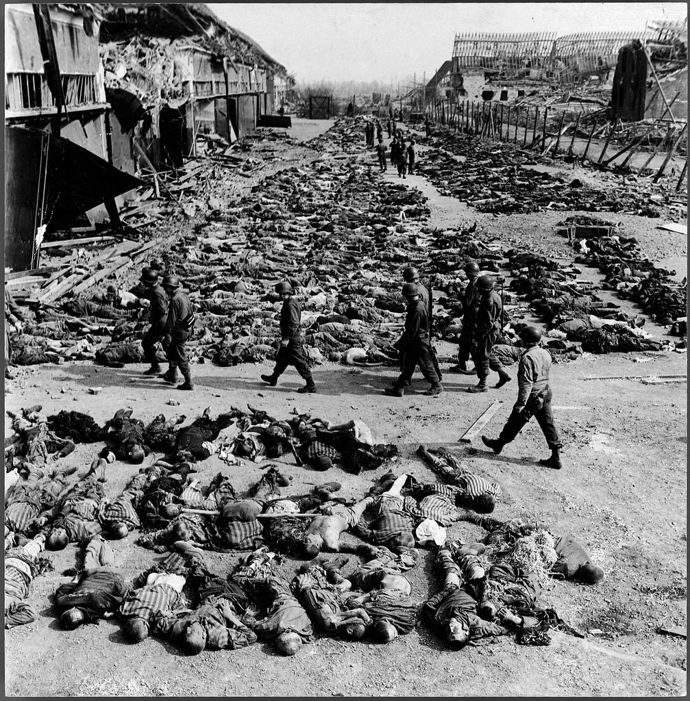 The bodies of 3,000 of the Nazi's slave laborers in preparation for burial. (Photo by John Florea/The LIFE Picture Collection © Meredith Corporation)