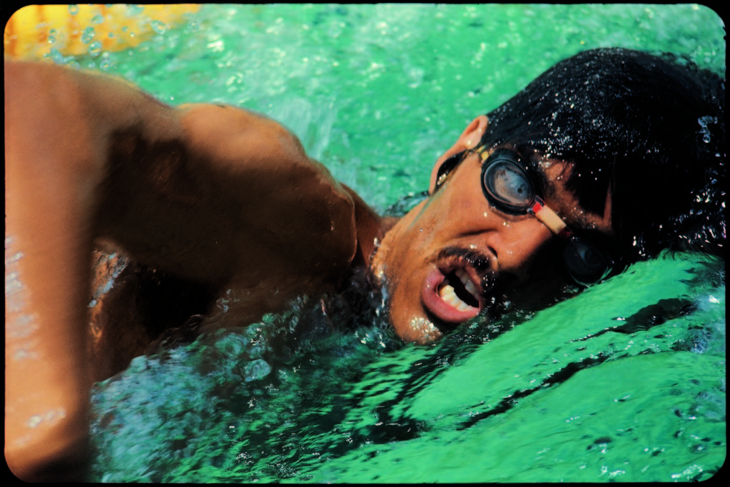 US swimmer Mark Spitz training for 1972 Munich Olympics. (Photo by Co Rentmeester/The LIFE Picture Collection © Meredith Corporation)