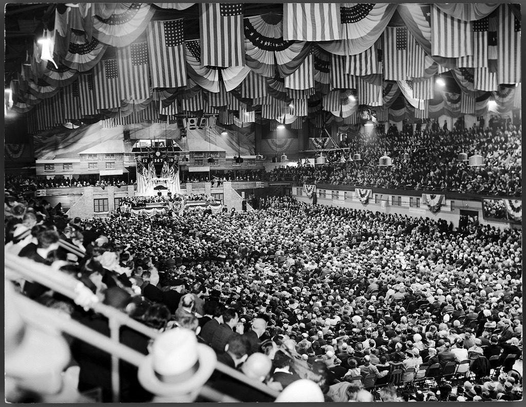 Crowd of 10,000 at America First Committee rally. (Photo by William C. Shrout/The LIFE Picture Collection © Meredith Corporation)