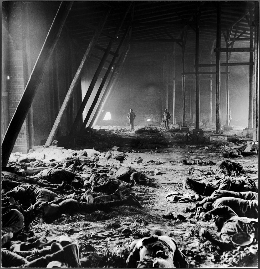 Warehouse where concentration camp prisoners were massacred, Gardelegen, Germany, 1945. (Photo by William Vandivert/The LIFE Picture Collection © Meredith Corporation)